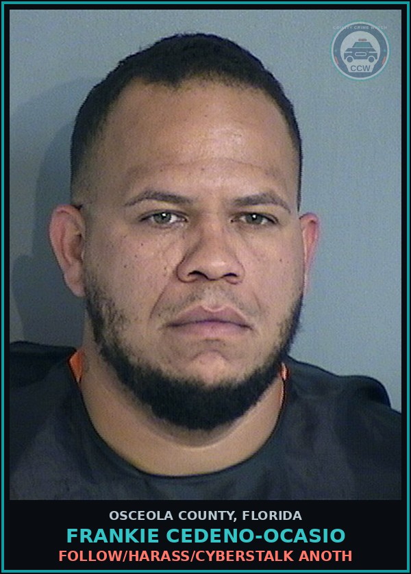 Booking mugshot of FRANKIE CEDENO-OCASIO in Osceola County