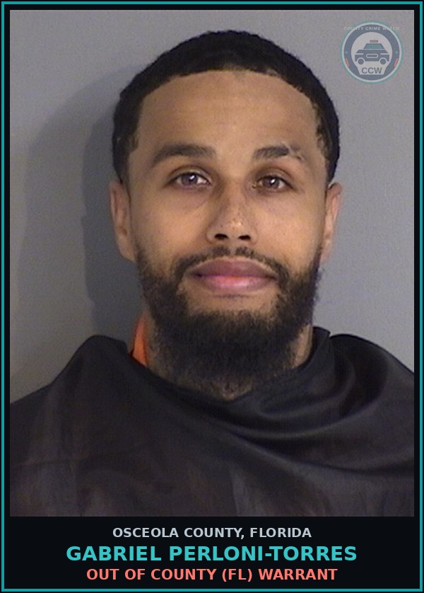 Booking mugshot of GABRIEL PERLONI-TORRES in Osceola County