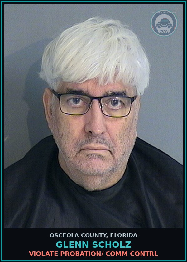 Booking mugshot of GLENN SCHOLZ in Osceola County