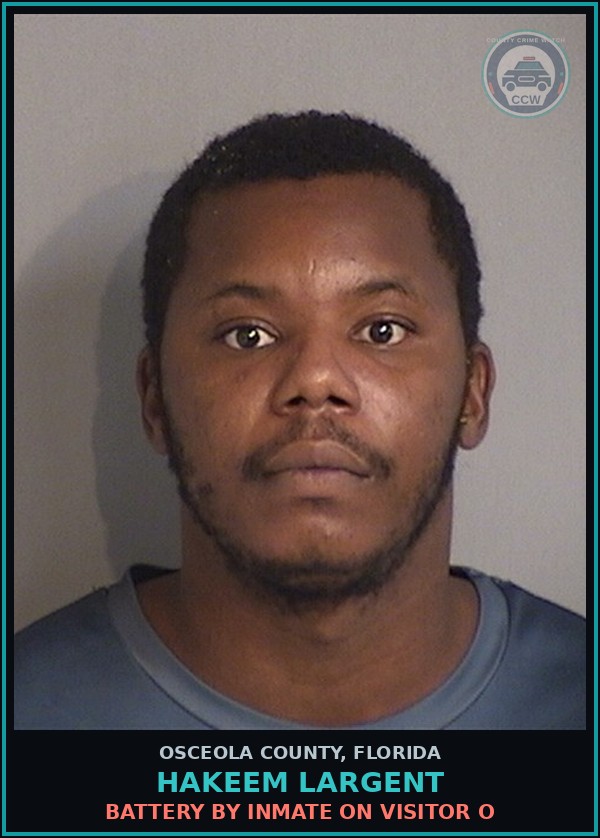 Booking mugshot of HAKEEM LARGENT in Osceola County