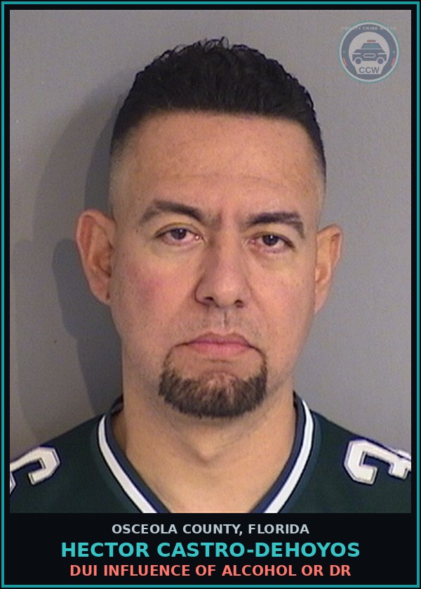 Booking mugshot of HECTOR CASTRO-DEHOYOS in Osceola County