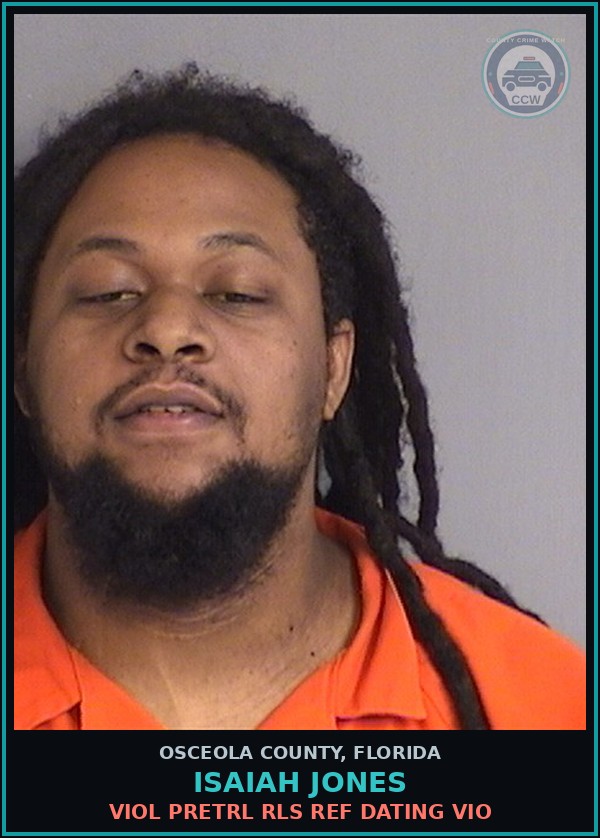 Booking mugshot of ISAIAH JONES in Osceola County