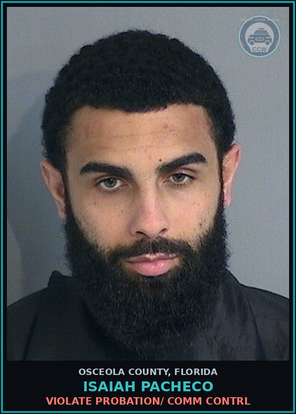 Booking mugshot of ISAIAH PACHECO in Osceola County