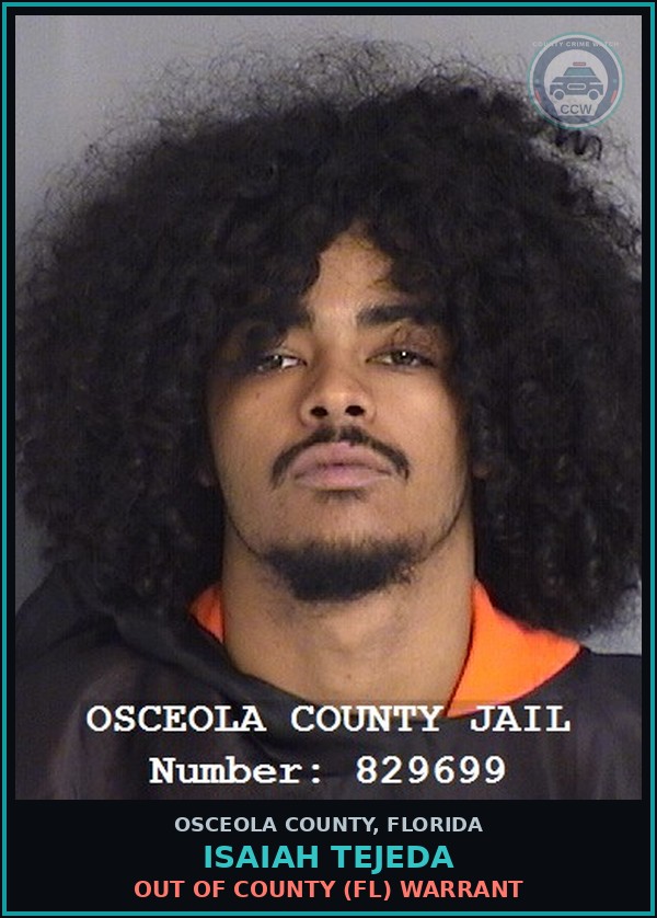 Booking mugshot of ISAIAH TEJEDA in Osceola County