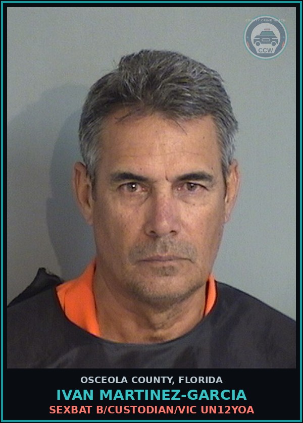 Booking mugshot of IVAN MARTINEZ-GARCIA in Osceola County