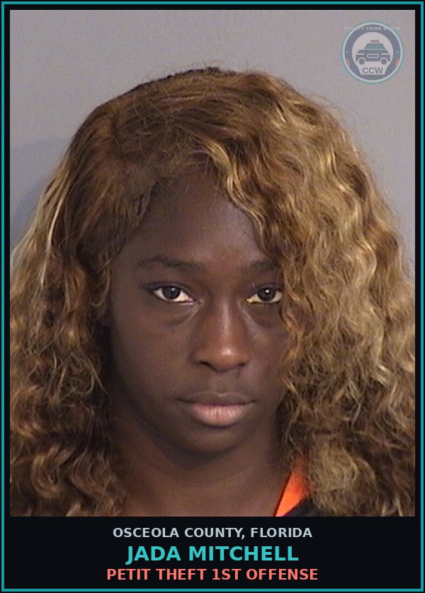 Booking mugshot of JADA MITCHELL in Osceola County