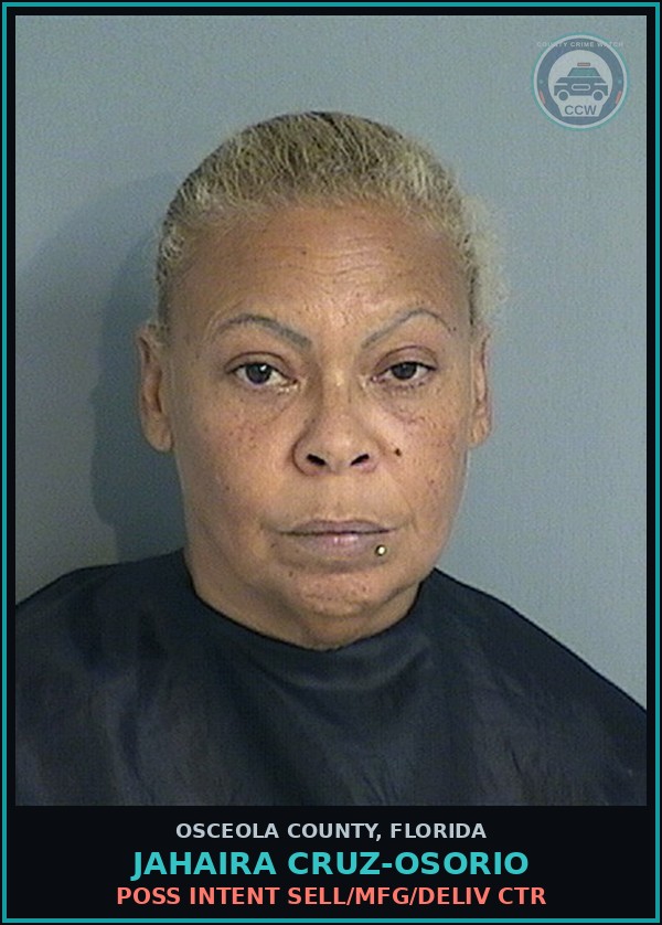 Booking mugshot of JAHAIRA CRUZ-OSORIO in Osceola County