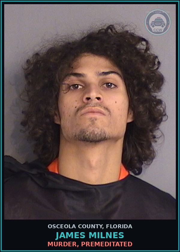 Booking mugshot of JAMES MILNES in Osceola County