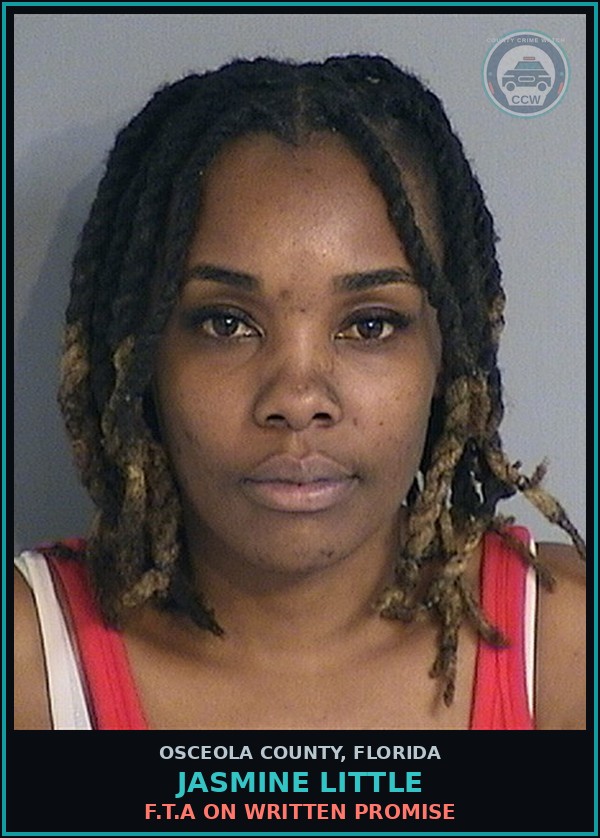 Booking mugshot of JASMINE LITTLE in Osceola County