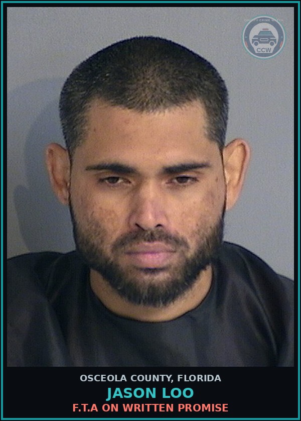 Booking mugshot of JASON LOO in Osceola County