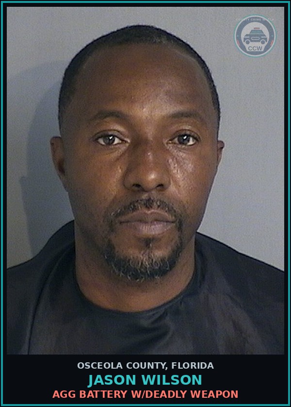 Booking mugshot of JASON WILSON in Osceola County
