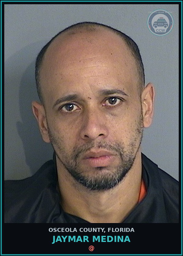 Booking mugshot of JAYMAR MEDINA in Osceola County