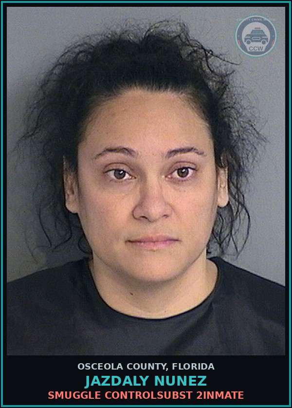 Booking mugshot of JAZDALY NUNEZ in Osceola County
