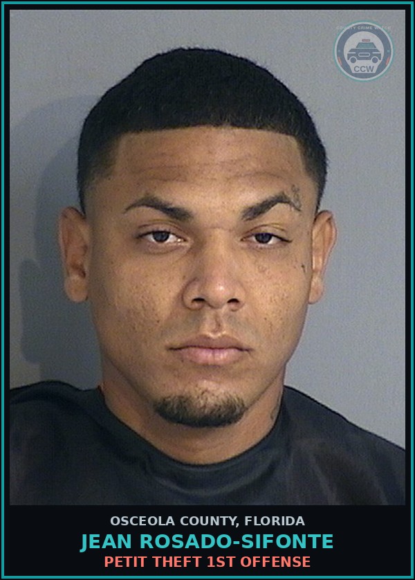 Booking mugshot of JEAN ROSADO-SIFONTE in Osceola County