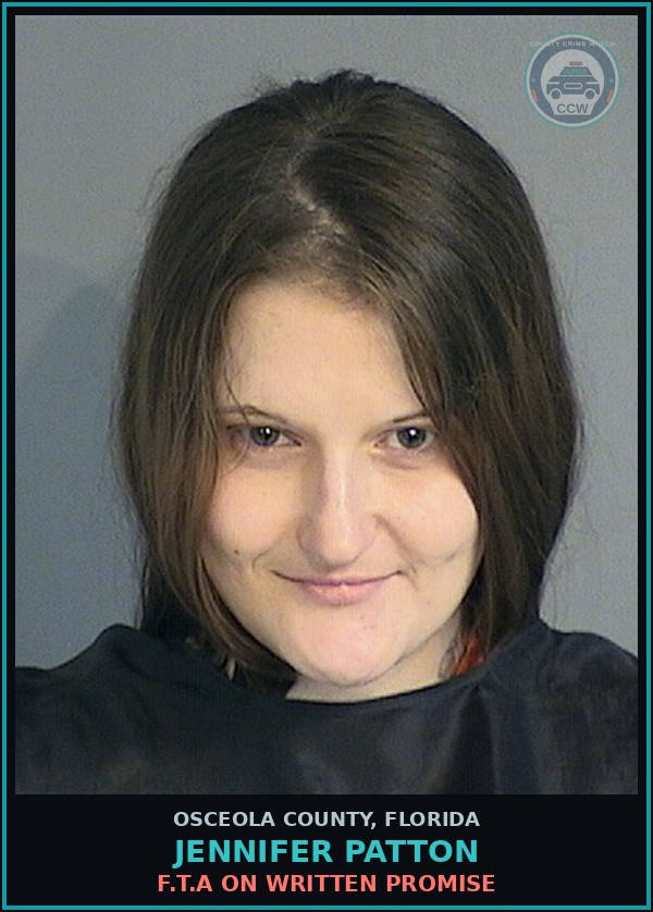 Booking mugshot of JENNIFER PATTON in Osceola County