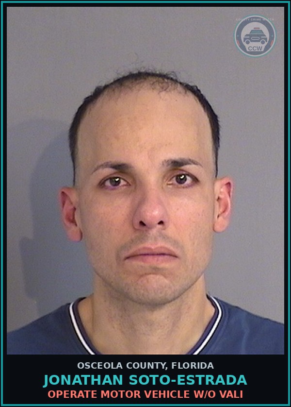Booking mugshot of JONATHAN SOTO-ESTRADA in Osceola County