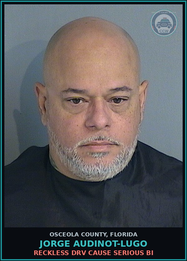 Booking mugshot of JORGE AUDINOT-LUGO in Osceola County