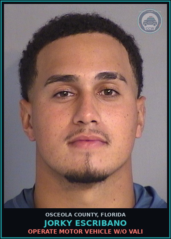 Booking mugshot of JORKY ESCRIBANO in Osceola County