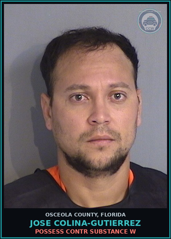 Booking mugshot of JOSE COLINA-GUTIERREZ in Osceola County