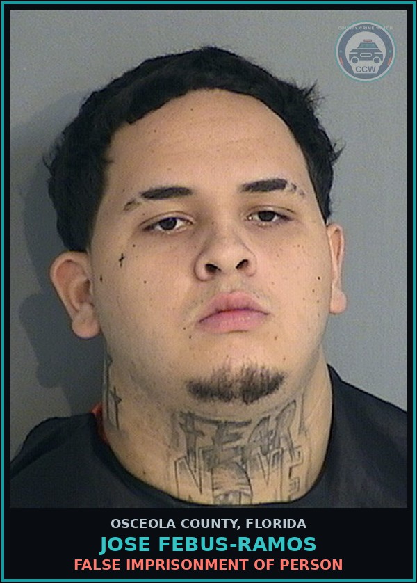 Booking mugshot of JOSE FEBUS-RAMOS in Osceola County