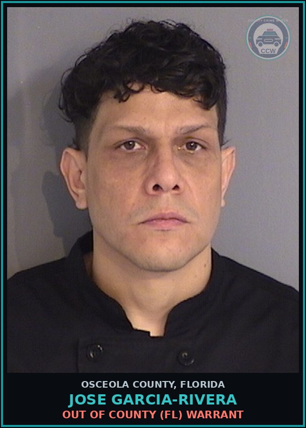 Booking mugshot of JOSE GARCIA-RIVERA in Osceola County