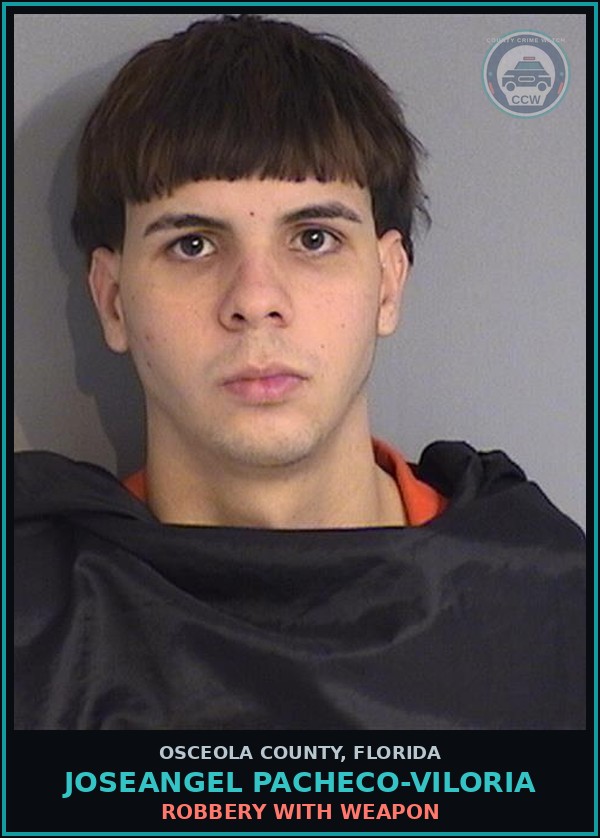 Booking mugshot of JOSEANGEL PACHECO-VILORIA in Osceola County