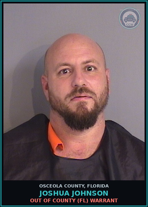 Booking mugshot of JOSHUA JOHNSON in Osceola County