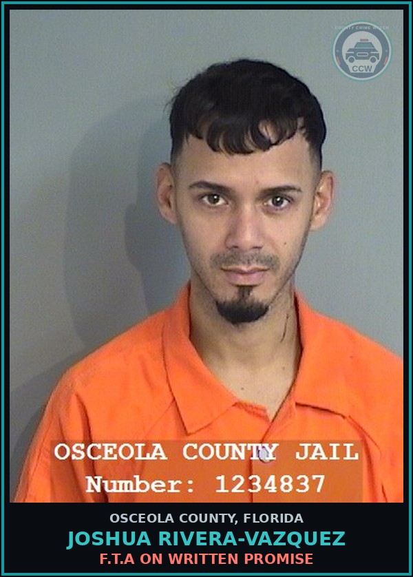 Booking mugshot of JOSHUA RIVERA-VAZQUEZ in Osceola County