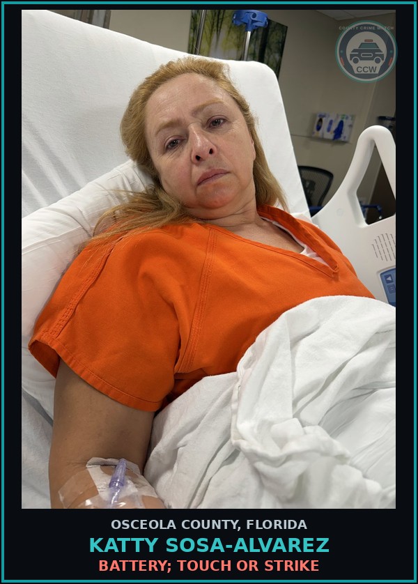 Booking mugshot of KATTY SOSA-ALVAREZ in Osceola County