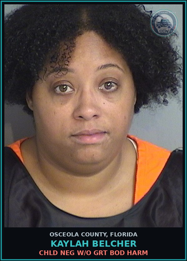 Booking mugshot of KAYLAH BELCHER in Osceola County