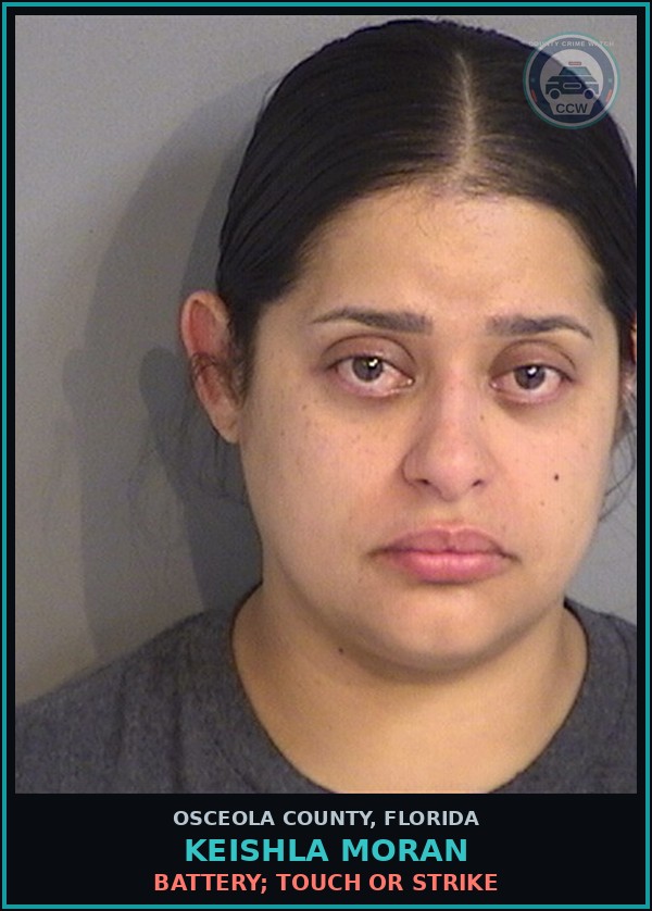 Booking mugshot of KEISHLA MORAN in Osceola County