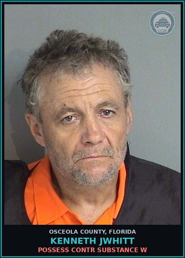 Booking mugshot of KENNETH JWHITT in Osceola County