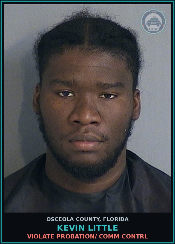 Booking mugshot of KEVIN LITTLE in Osceola County