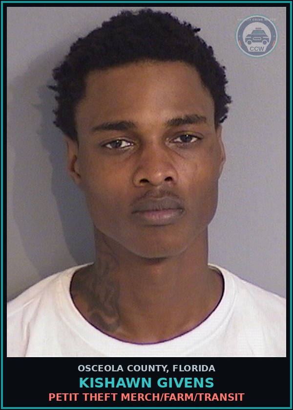 Booking mugshot of KISHAWN GIVENS in Osceola County