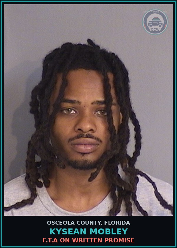Booking mugshot of KYSEAN MOBLEY in Osceola County