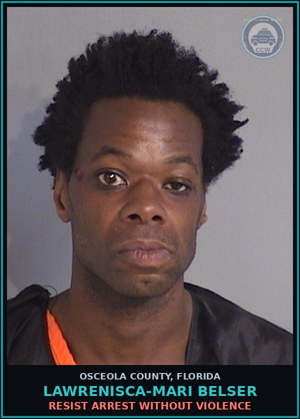 Booking mugshot of LAWRENISCA-MARI BELSER in Osceola County