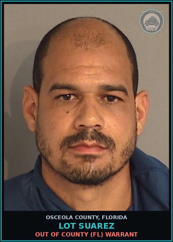 Booking mugshot of LOT SUAREZ in Osceola County