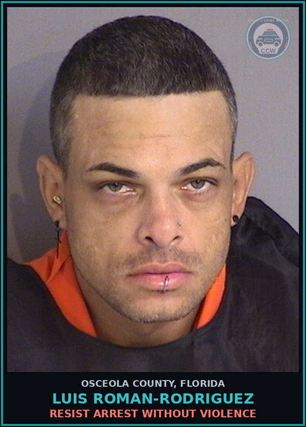 Booking mugshot of LUIS ROMAN-RODRIGUEZ in Osceola County