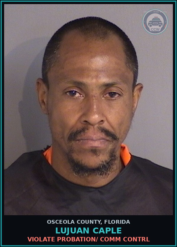 Booking mugshot of LUJUAN CAPLE in Osceola County