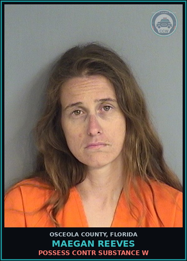 Booking mugshot of MAEGAN REEVES in Osceola County