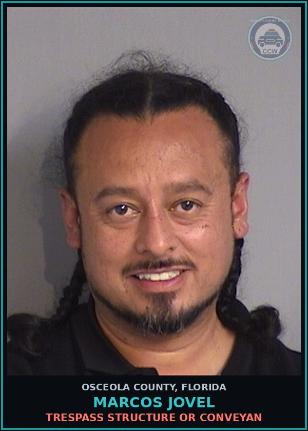 Booking mugshot of MARCOS JOVEL in Osceola County