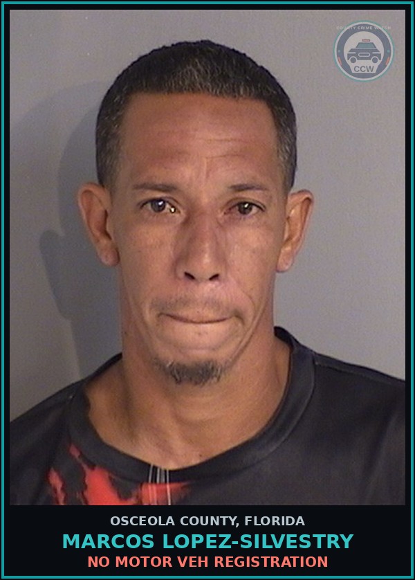 Booking mugshot of MARCOS LOPEZ-SILVESTRY in Osceola County
