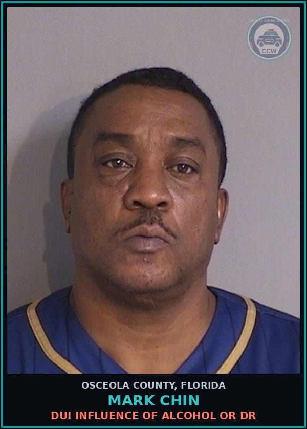 Booking mugshot of MARK CHIN in Osceola County
