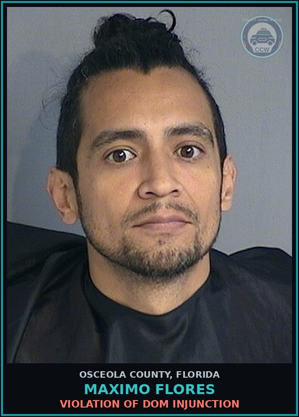 Booking mugshot of MAXIMO FLORES in Osceola County