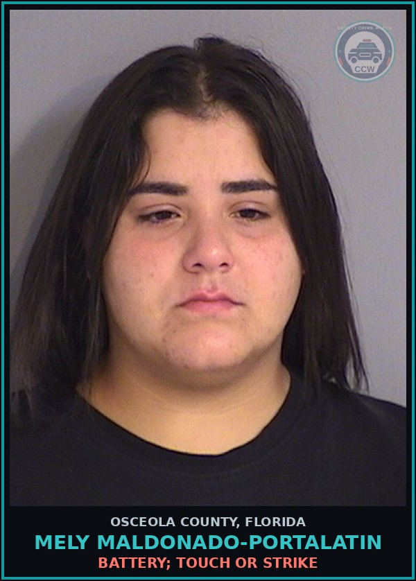 Booking mugshot of MELY MALDONADO-PORTALATIN in Osceola County