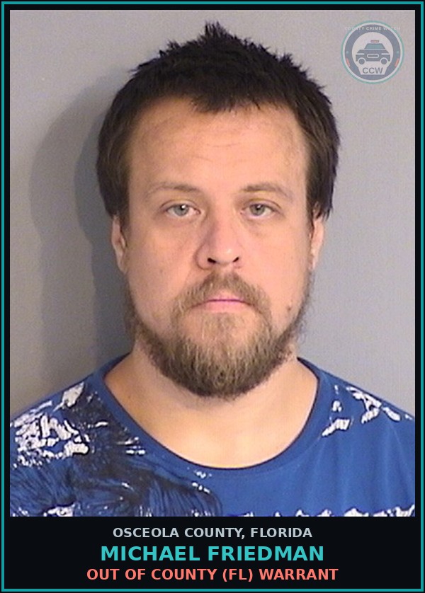 Booking mugshot of MICHAEL FRIEDMAN in Osceola County
