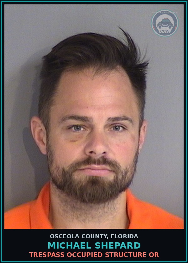 Booking mugshot of MICHAEL SHEPARD in Osceola County