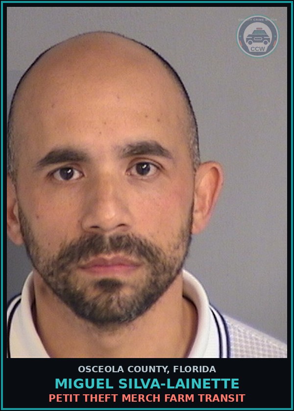 Booking mugshot of MIGUEL SILVA-LAINETTE in Osceola County