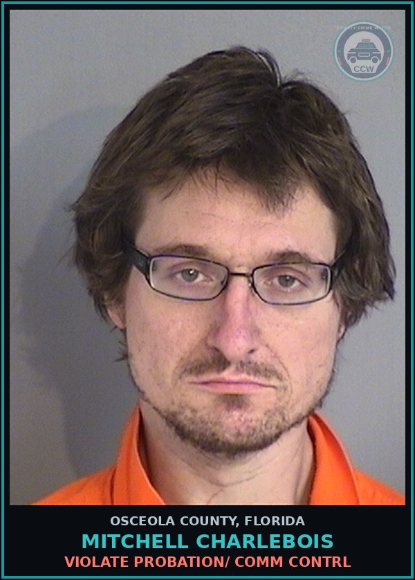 Booking mugshot of MITCHELL CHARLEBOIS in Osceola County