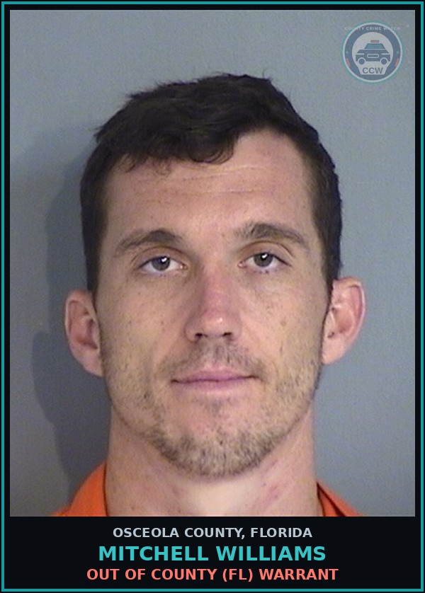 Booking mugshot of MITCHELL WILLIAMS in Osceola County